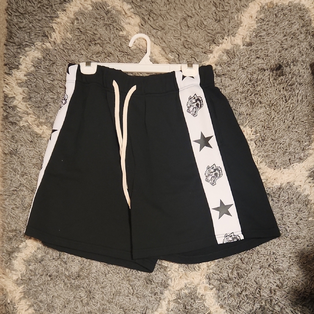 Darc Sport Black and White Cargo Shorts